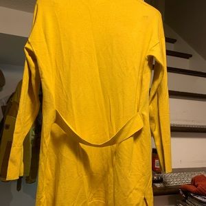 Long sleeve style long cardigan. Cotton